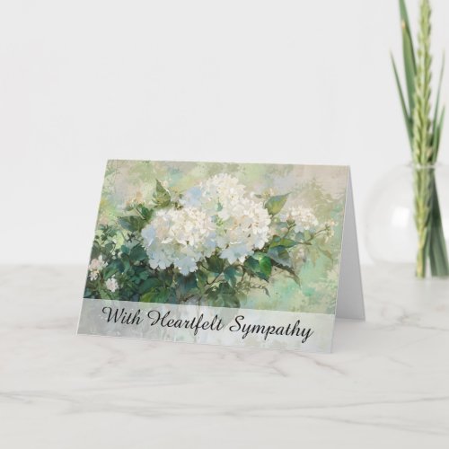 *~* Hydrangea  Painting TV2 Sympathy Love Light Card