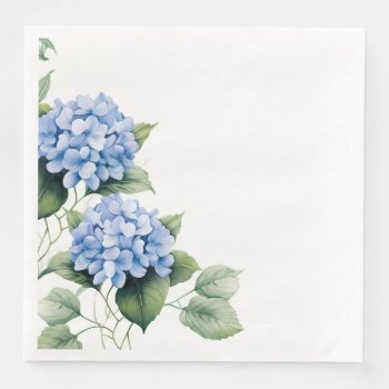 Hydrangea Paper Napkins by photographybydebbie at Zazzle