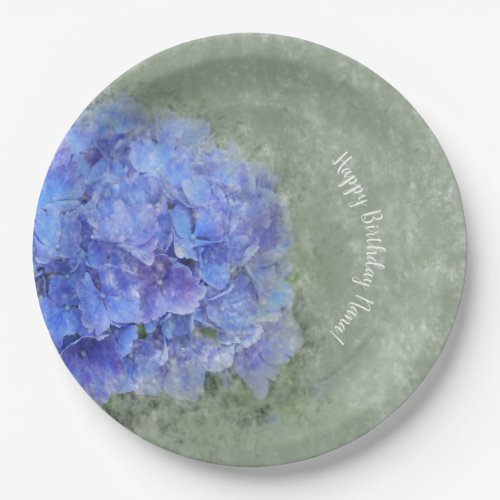 Hydrangea Paper Plate