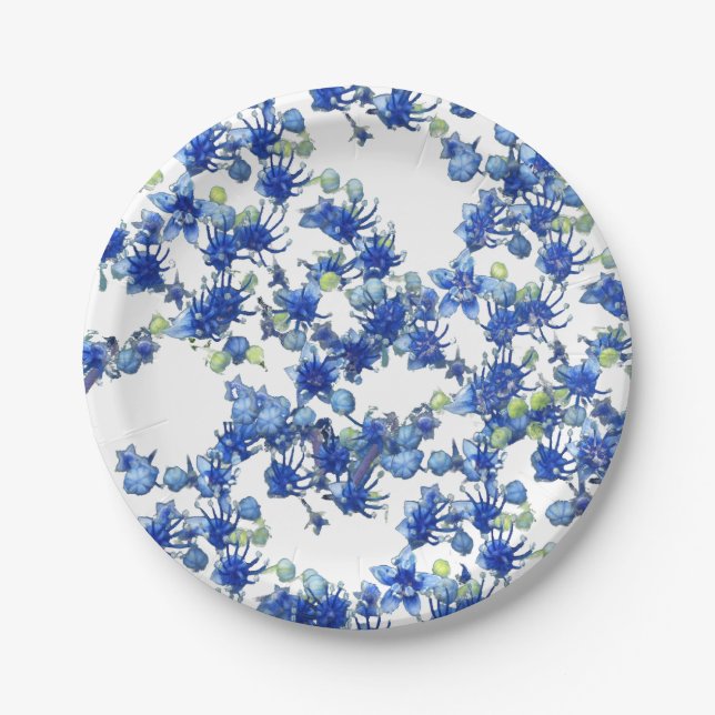 Hydrangea Paper Plates (Front)