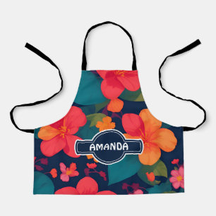 Hydrangea Pastel Colorful Personalized Pattern Apron
