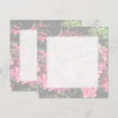 Hydrangea. Pink flowers. Soft Pastel Colors. (Front/Back)