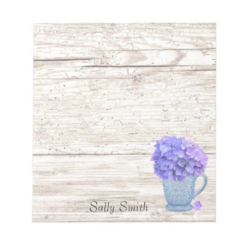 Hydrangea Pitcher Notepad