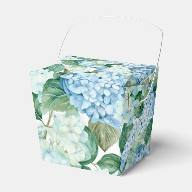 Hydrangea Print Party Treat Box (Front Side)