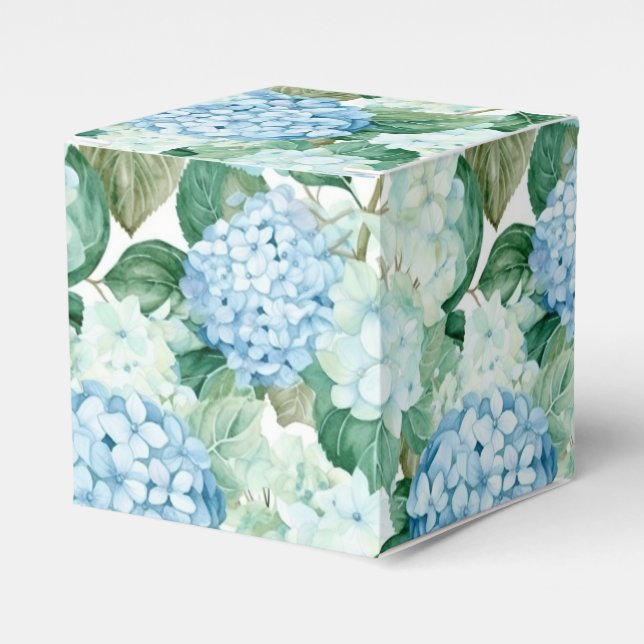 Hydrangea Print Party Treat Box (Front Side)