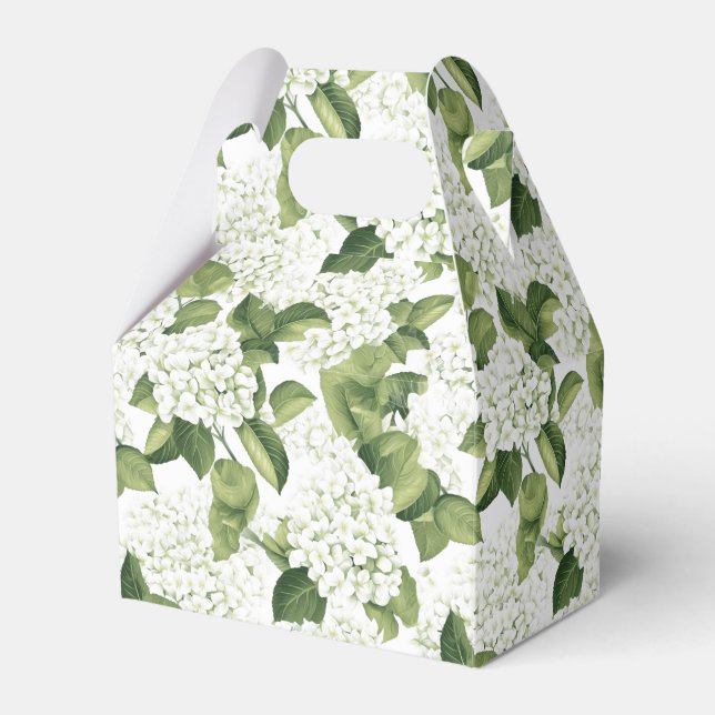 Hydrangea Print Party Treat Box (Front Side)