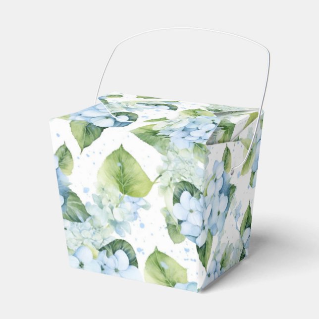 Hydrangea Print Party Treat Box (Front Side)