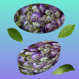 Hydrangea Purple Botanical Floral Photographic  Paperweight
