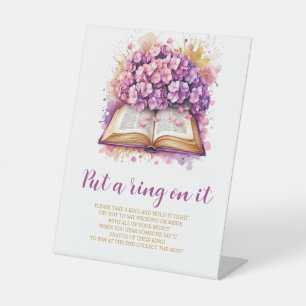 Hydrangea Put a Ring on It Game Sign