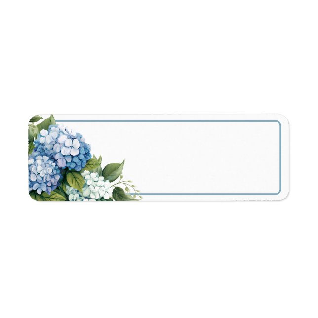 Hydrangea Return Address Label (Front)
