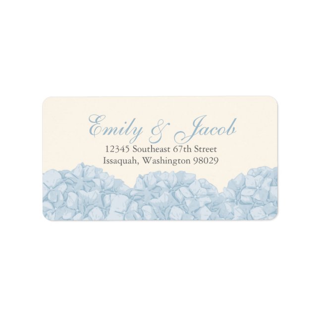 Hydrangea Return Address Label (Front)