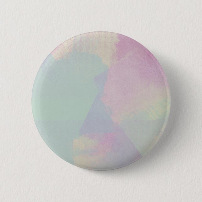 Hydrangea Series Watercolor Abstract Opal Button (Front)