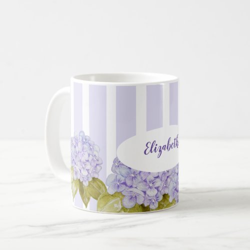 Hydrangea Shades Of Violet Blue Coffee Mug