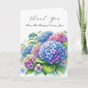 Hydrangea Sympathy Floral Funeral Thank you 