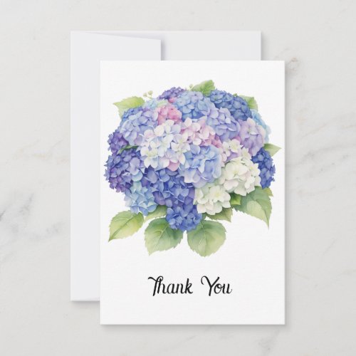 hydrangea thank you card