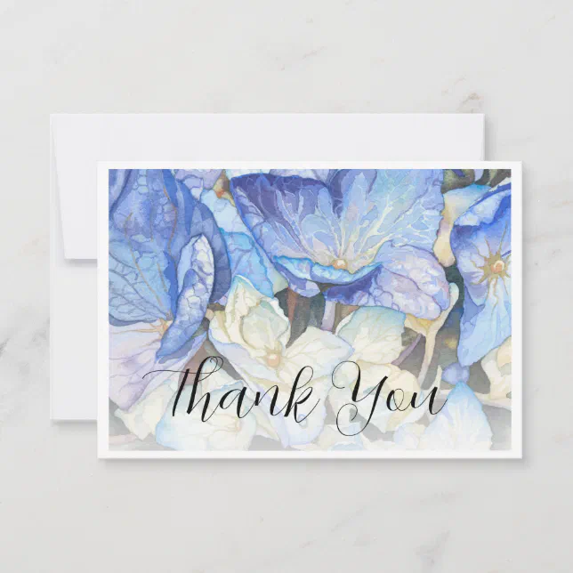 Hydrangea Thank You Card | Zazzle