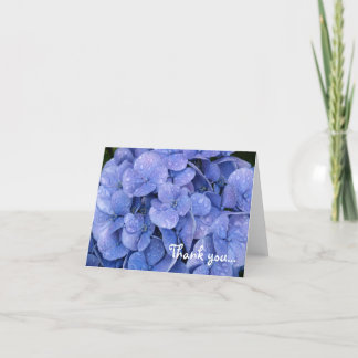 Hydrangea Thank You notecard