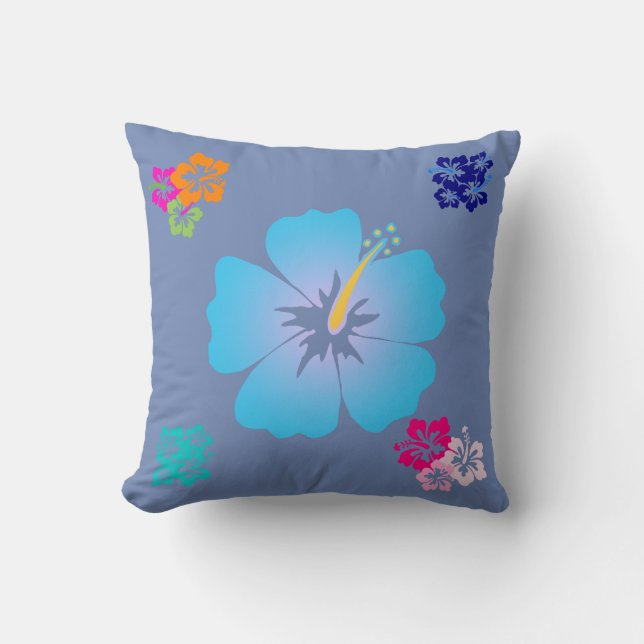 hydrangea throw pillow (Front)