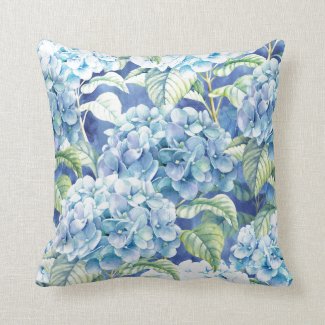 Hydrangea  Throw   Pillow  (c)MaryLeeParker