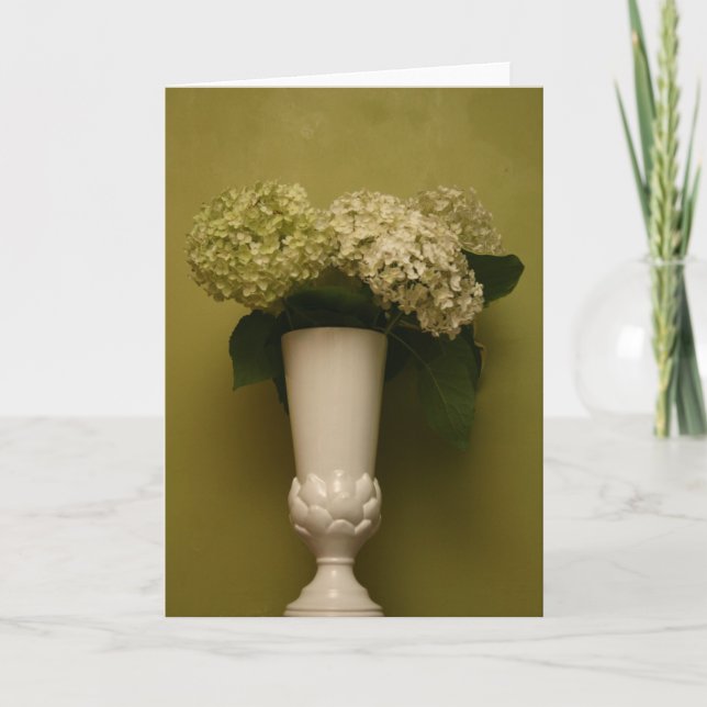 hydrangea vase card (Front)