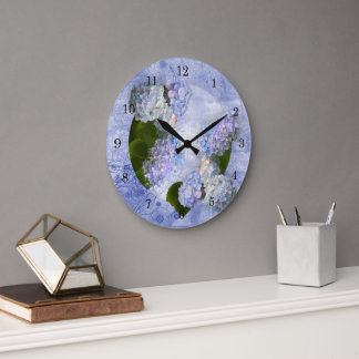Hydrangea Wall Clock