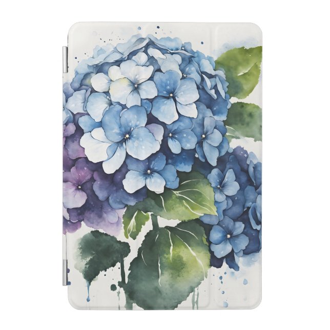 Hydrangea - Watercolor flowers iPad Mini Cover (Front)