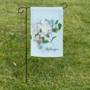 Hydrangea Watercolor Garden Flag