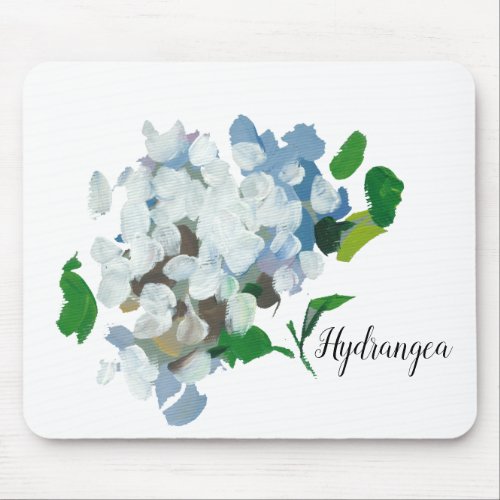 Hydrangea Watercolor Mouse Pad