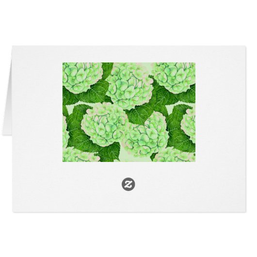 Hydrangea watercolor pattern (Back Horizontal)