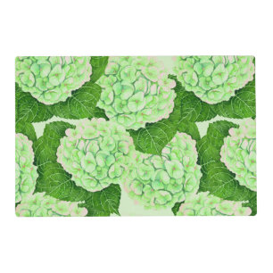 Hydrangea watercolor pattern placemat