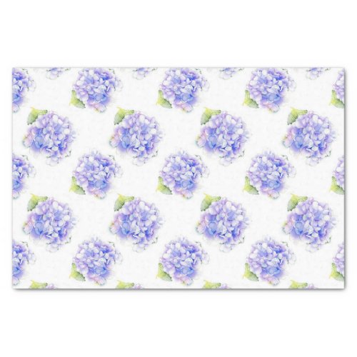 Hydrangea Watercolor Pattern Tissue Paper