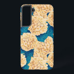 Hydrangea watercolor pattern, yellow and blue samsung galaxy s22  case<br><div class="desc">Pattern made of yellow hydrangea flower painted with watercolors.</div>