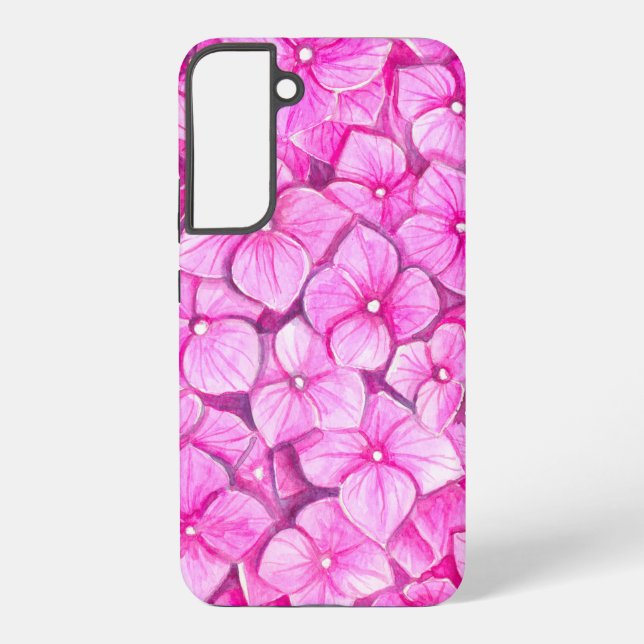 Hydrangea watercolor samsung galaxy case (Back)