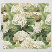 Hydrangea watercolour floral Boho retro flowers (Front/Back)