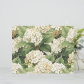 Hydrangea watercolour floral Boho retro flowers (Standing Front)