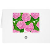 Hydrangea waterolor pattern cards (Back Horizontal)