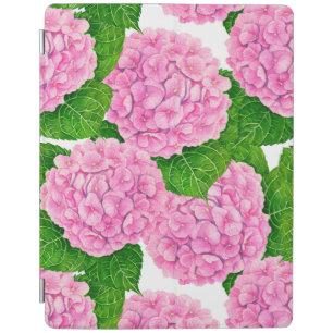 Hydrangea waterolor pattern iPad smart cover