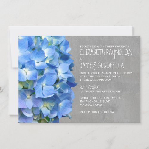 Hydrangea Wedding Invitations