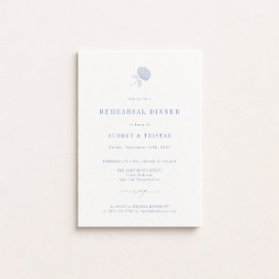 HYDRANGEA Wedding Rehearsal Dinner Announcement