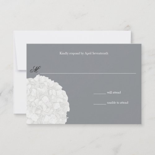 Hydrangea Wedding Response