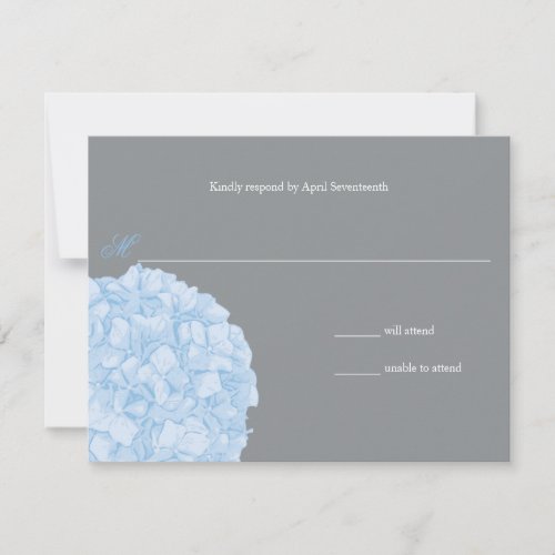 Hydrangea Wedding Response