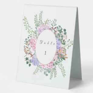 Hydrangea wedding table stand 2 table tent