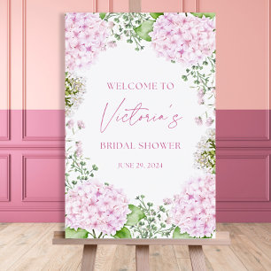 Hydrangea Welcome Sign Hydrangea Theme Flower Pink