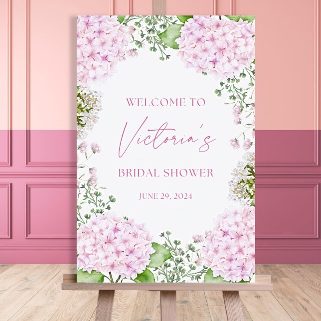 Hydrangea Welcome Sign Hydrangea Theme Flower Pink (Creator Uploaded)