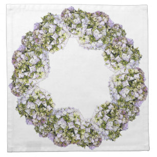 Hydrangea Wreath Cloth Napkin