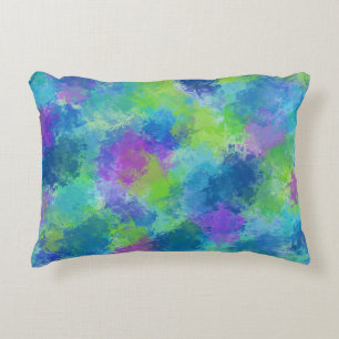 Hydrangeas Abstract Accent Pillow