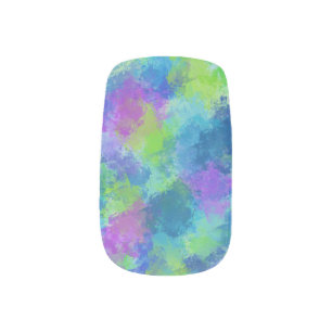 Hydrangeas Abstract Minx Nail Art