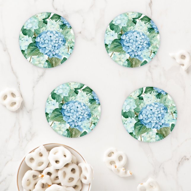 Hydrangeas Acrylic Coaster Set (In Situ)
