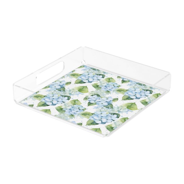 Hydrangeas  acrylic tray (Angled)