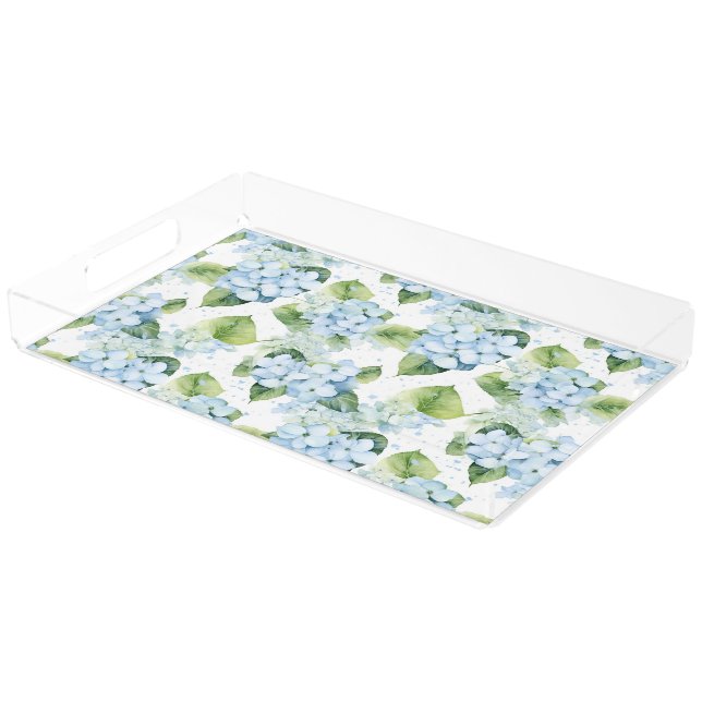 Hydrangeas  acrylic tray (Angled)